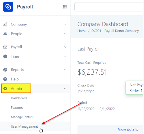 A screenshot of a payroll

Description automatically generated